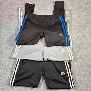 Adidas Tiro Training Pants Mens Small Bundle‎ 3 Black Grey Blue Soccer